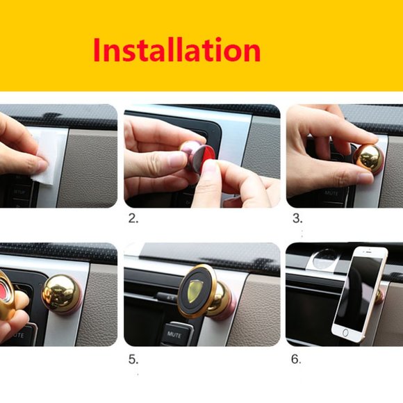 Magnetic Phone holder for Car easy installing - Picture 6 of 8